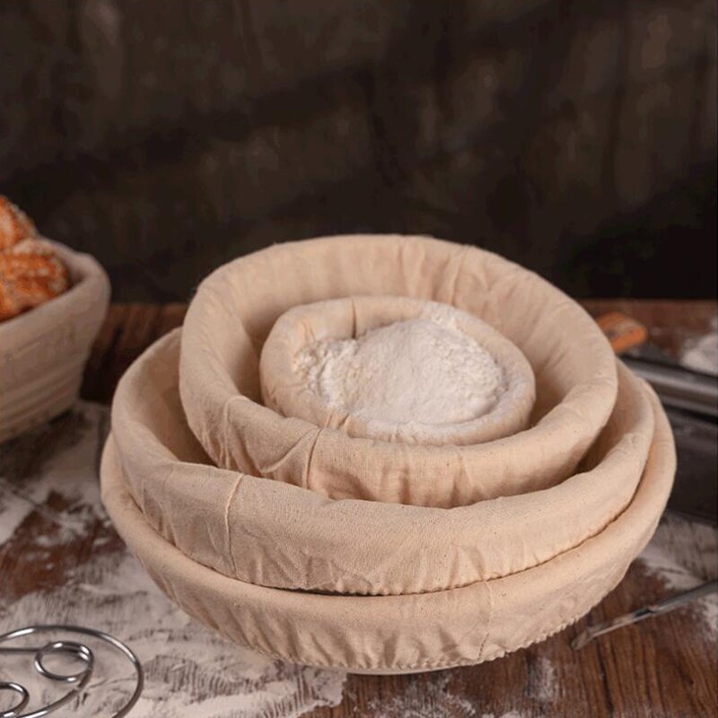Bread Fermentation Rattan Basket Proofing Country Bread Baguette Dough Baskets Storage Container Wicker Basket