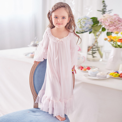 Camisón de princesa para niña, pijamas de otoño para niños, estilo clásico, modal para niñas, pijamas para bebés, camisón para niñas