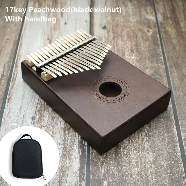 17 Key Kalimba African solid Mahogany Thumb Finger Piano Sanza 17 keys Solid Wood Kalimba Mbira Thumb: 6