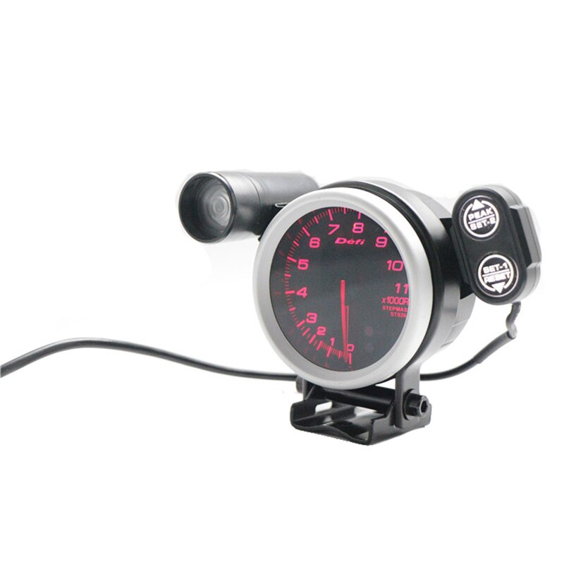 Defi Advance BF Tachometer Gauge 3.75 Inch 80mm 7 Colors 0-11000 RPM Meter Stepper Motor RPM Gauge with Shift Light for Auto Car