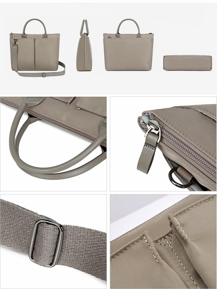 Valigetta Porta Computer DOHE 15,6 Pollici – Impermeabile, 7 Tasche, Adatta A Trolley, Unisex - 3