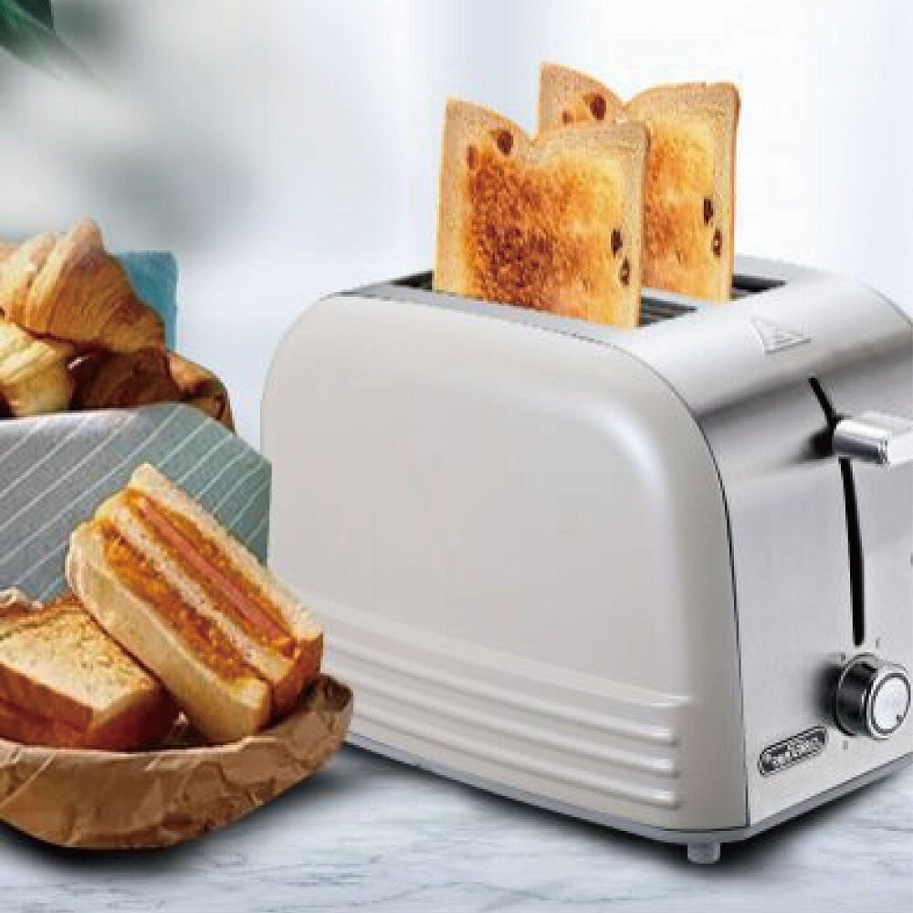 Hjemmebrødrister med dobbelt sidebagning enkel betjening automatisk lave morgenmad brød opvarmning toast opvarmning