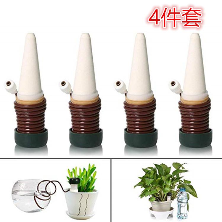 Irrigation 4 Pack Indoor Irrigation Equipment Tool Automatic Irrigation System for Plant Waterer Ceramics Home Probes: Default Title
