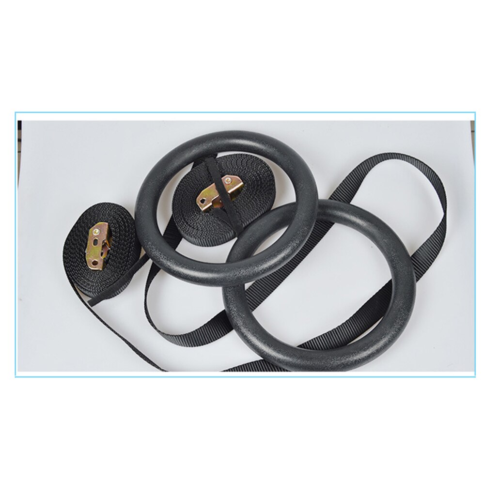 Fitness Gymnastic Rings Non-Slip Workout Set with Adjustable Straps Easy Safety Working-out Ornaments for Home Gym
