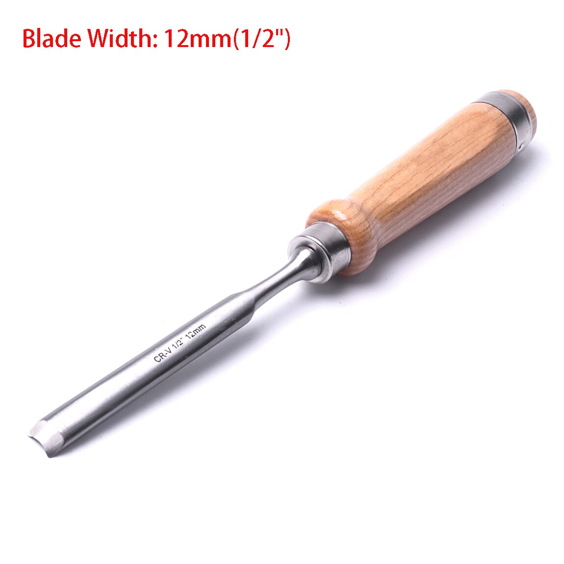 Semi-Circular Woodworking Chisel Set Chrome Vanadium Steel Carpenter Wood Carving Gouge Chisels Tool: 12mm