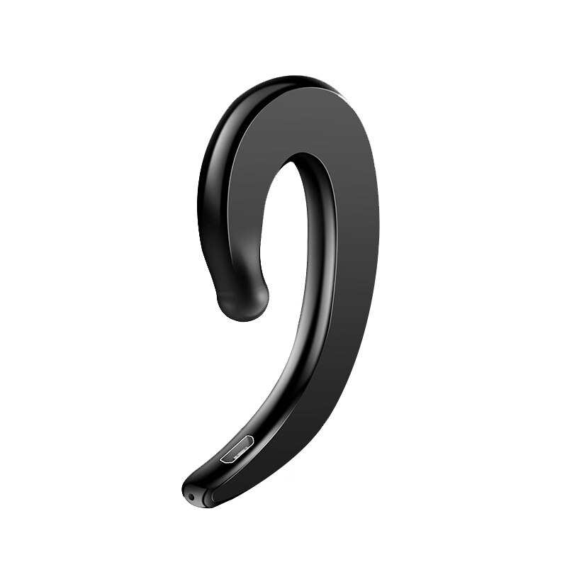 Y12 Oor Bluetooth Beengeleiding Koptelefoon Stereo Draadloze Oortelefoon Headset: Black