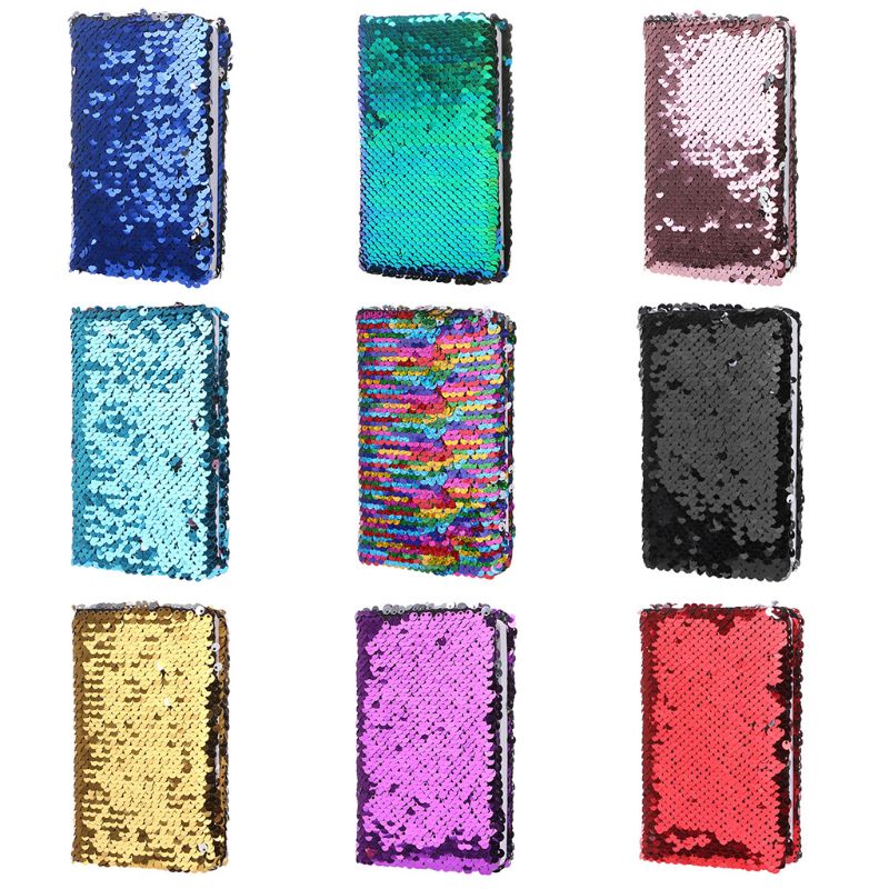 Paljetter anteckningsbok anteckningsbok glitter dagbok memoarer brevpapper kontorsmaterial brevpapper 78 ark