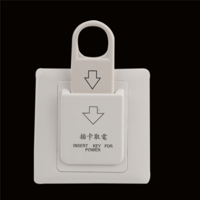 86x86mm Hotel Magnetic Card electric Switch 220V/25A push button Insert Key electrical power control socket