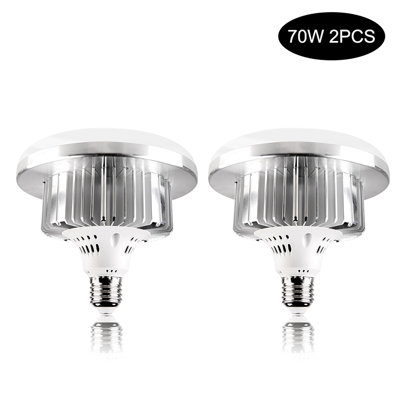 Photography Remote Control LED Light Bulb Adjustable Color Temperature 3800k to 5500k Lighting Photo Studio Lamp: 2pcs 70W Bulb