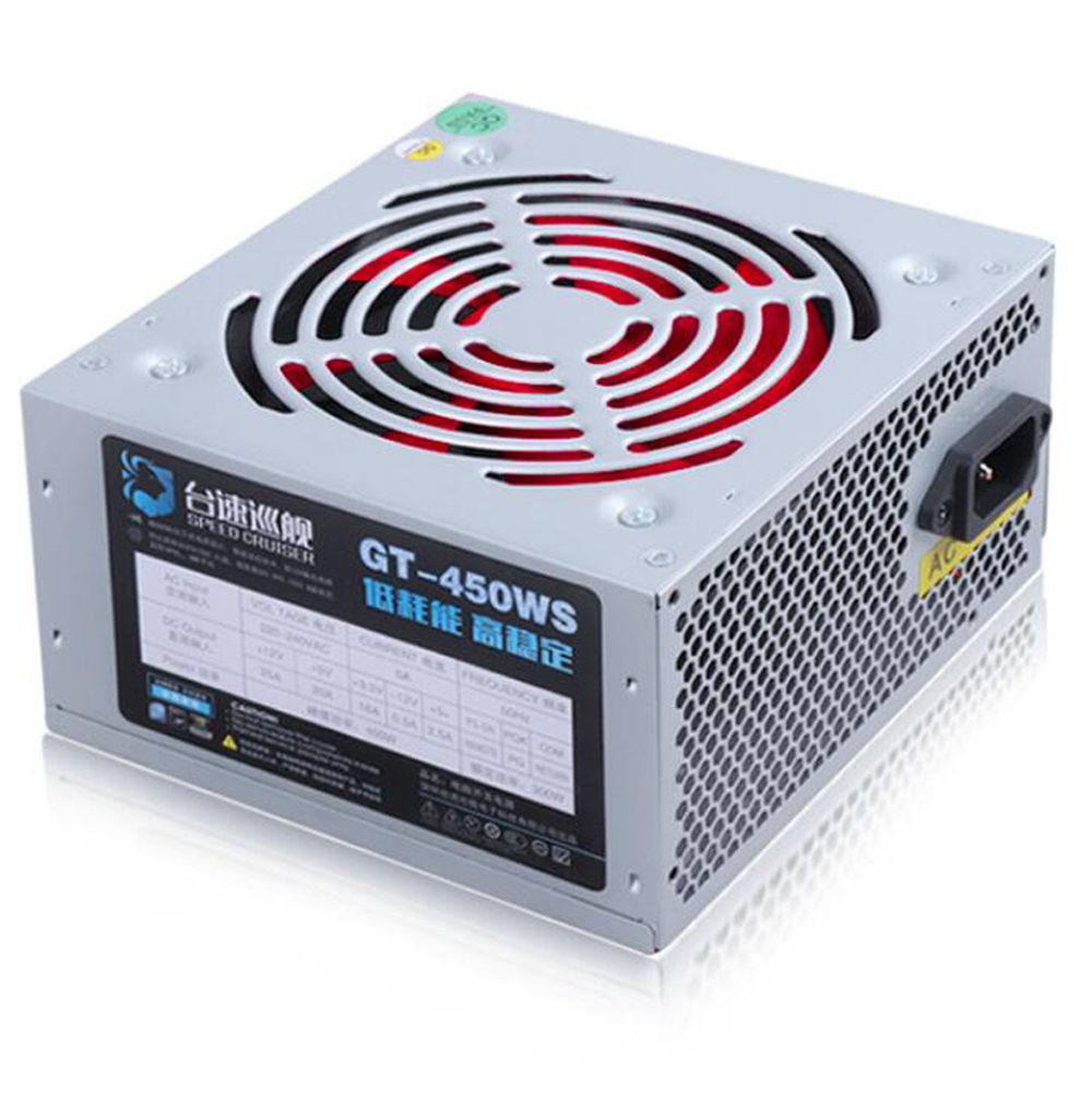 Bloc d'alimentation Pc, Max 300W, Psu, 12Cm, ventilateur silencieux, Pfc, 20 broches, 4 broches, 12V, Pc de jeu Sata, pour Intel, Amd, Com
