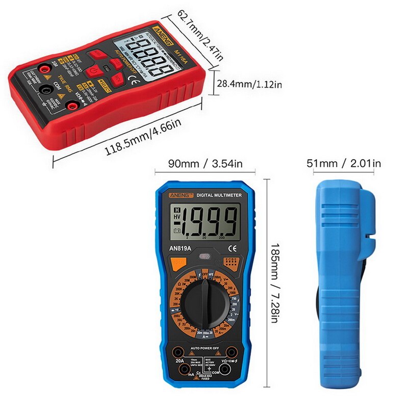 Multifunctional High-precision Digital Multimeter Electrician Digital Universal Meter Resistance Capacitance DC AC Measurement