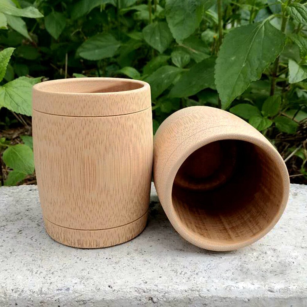 Taza de madera para beber té cerveza Vintage café jugo leche taza de madera cerveza leche Drinkware