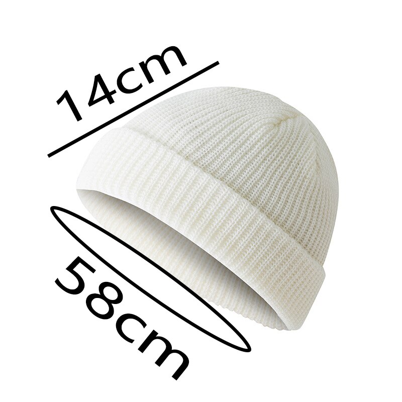 Knitted Hat for Women and Men Wool Retro Atmosphere Autumn and Winter Men's and Women's Cap Dome Warm Short Hat