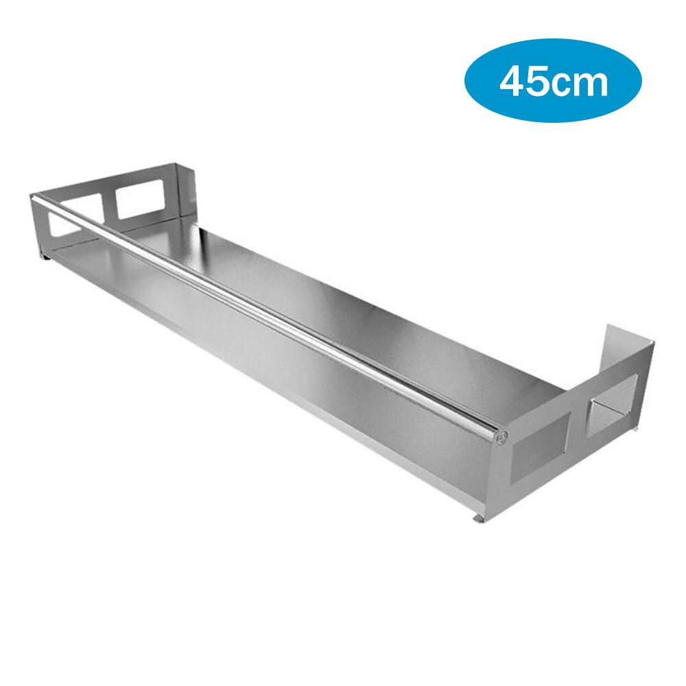 Kitchen Stainless Steel Spice Rack Seasoning Rack Spices Rack Shelf Kitchen Storage Organizer Multi-Functional Storage Shelf: 45CM