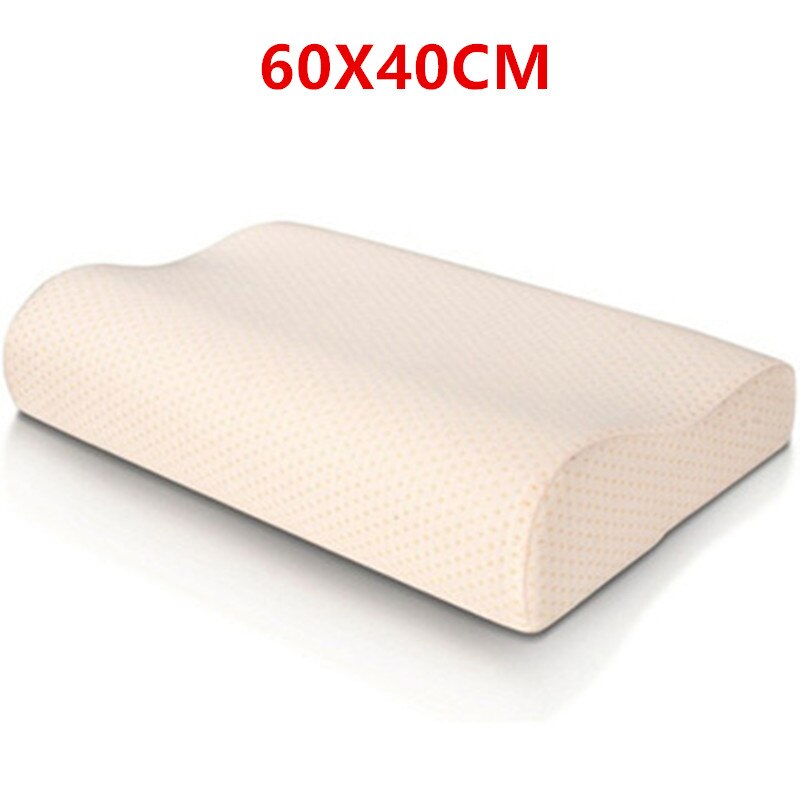 Almohada de espuma viscoelástica, almohada de protección de cuello, almohada ortopédica para el hogar, almohada de protección de cuello Cervical 60X40CM: 60x40cm