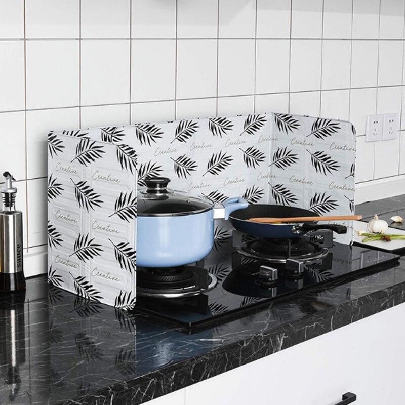 Gadgets de cuisine écrans anti-éclaboussures d'huile plaque de papier d'aluminium cuisinière à gaz déflecteur résistant aux éclaboussures