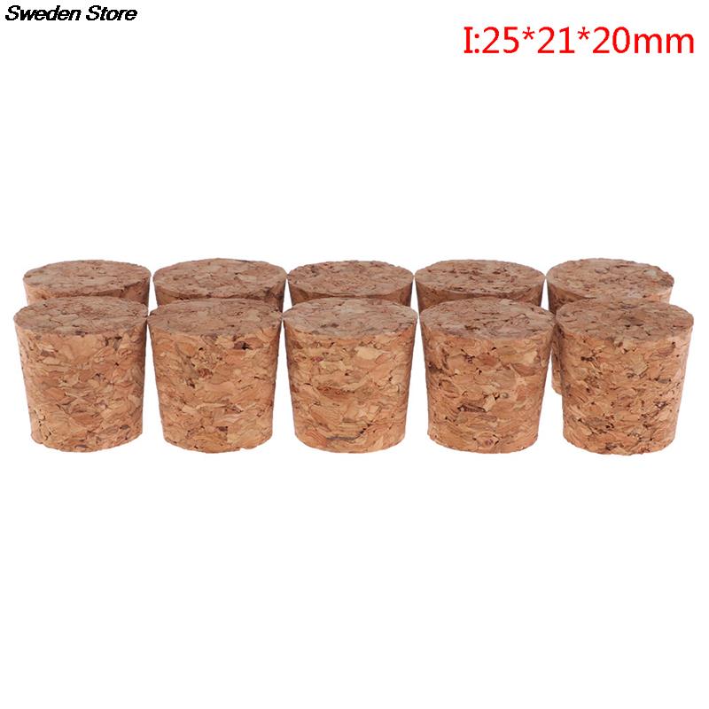 10pcs Wood Wine Glass Bottle Stopper Kettle Pudding Container Cork Cap Burette Buret Tube Lid: I