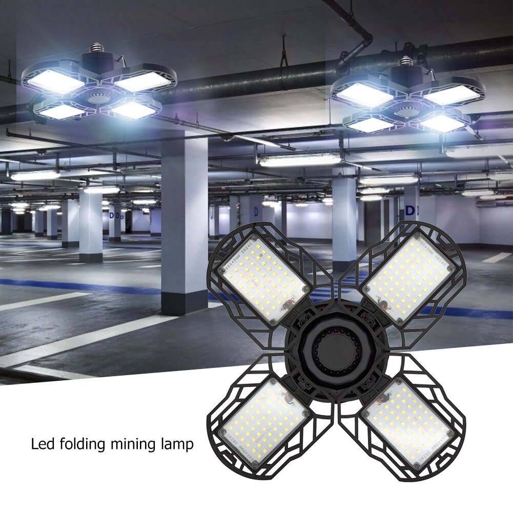 Led Garage Licht 360 Graden Vervormbare Plafondlamp Vouwen Vervorming Lamp Wit Verlichting Led Verlichting Plafond Lamp