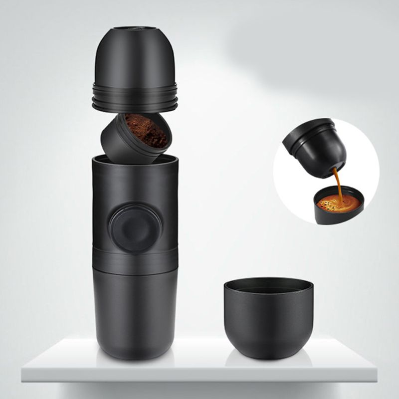 Mini Coffee Machine Hand Held Coffee Maker Portable Compact Manual Espresso Maker Hand Pressure Portable Express Coffee Maker