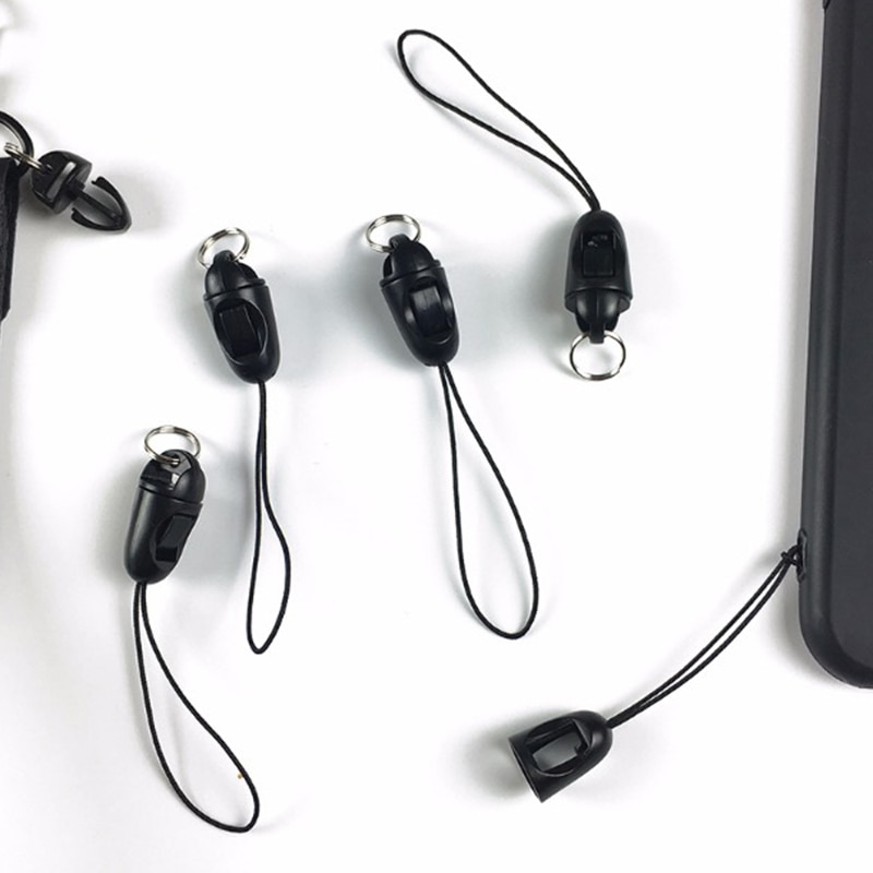Cordones de cordón para teléfono móvil, correas decorativas de color negro para llavero de muñeca, disco Flash USB, Mp3 y Mp4, 10 unids/lote