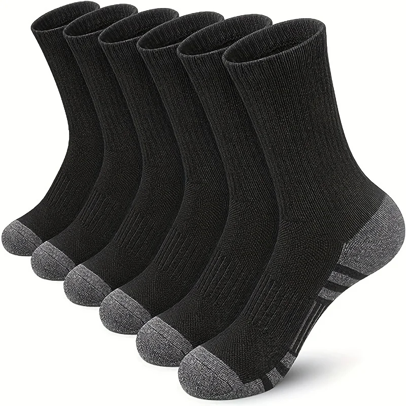 10 pares de medias deportivas de algodón transpirables para hombre, calcetines de fibra de bambú para otoño e invierno, desodorante con absorción de sudor, calcetines de negocios