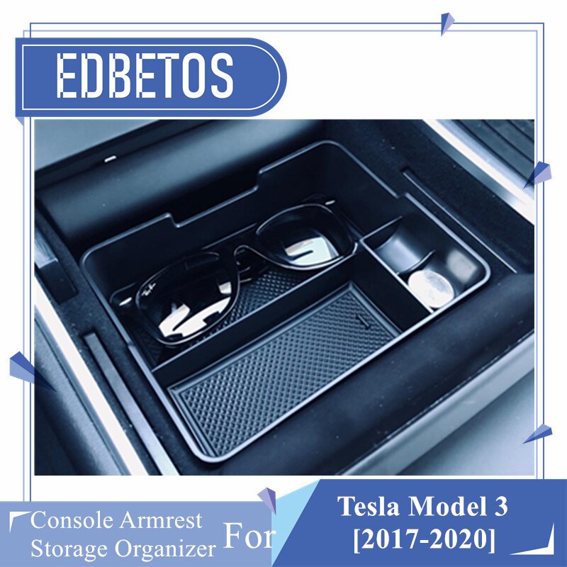 Center Concole Organizer Tray Voor Tesla Model 3 Armsteun Doos Console Houder Lade Auto Organizer Accessoires