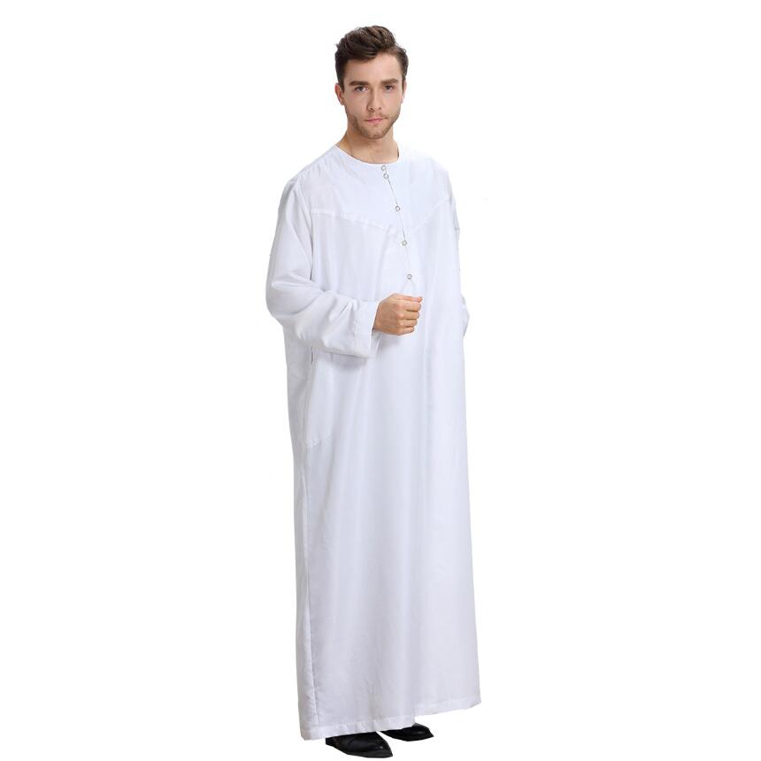 Gewaad Marocaine Abaya Mannen Gulf Caftan Arabische Kleding Voor Mannen Homme Musulman Islam Midden-oosten Kleding Kleding Moslim Jurken