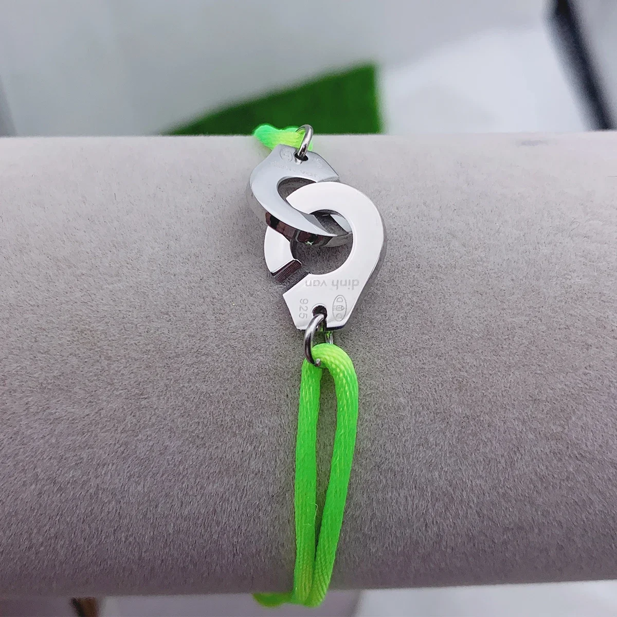Esposas de acero inoxidable 316 de , pulsera de esposas de cuerda ajustable, bisutería Menottes, pulsera Corde para joyería de mujer
