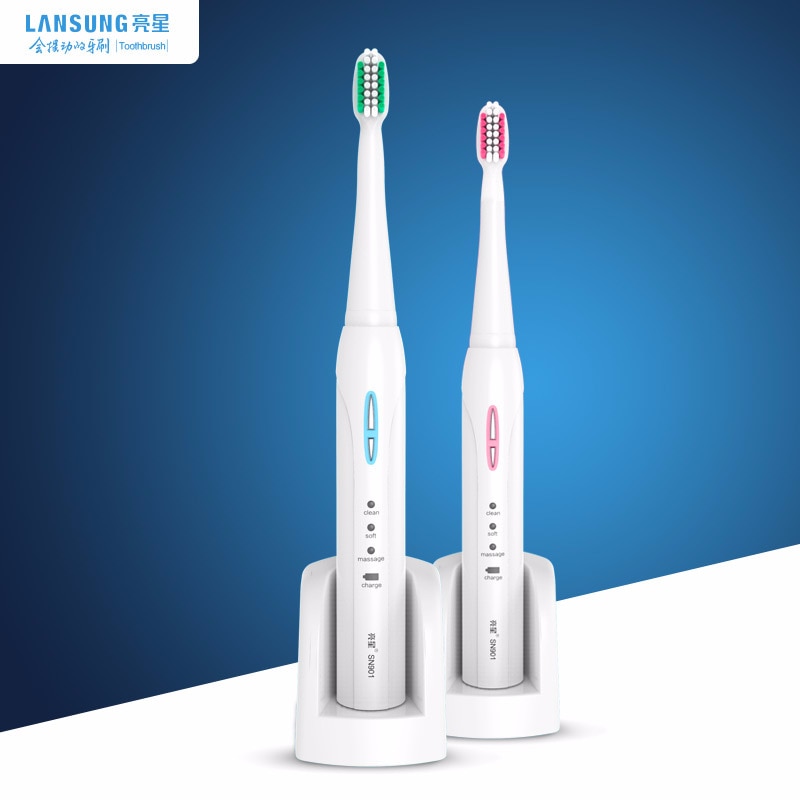 Lansung Elektrische Tandenborstel SN901 Oplaadbare Sonische Tandenborstel 4 Nozzle Voor Tandenborstel Volwassenen Tandenborstel Elektrische