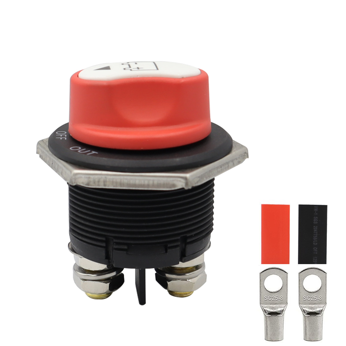 Sélecteur d'isolateur de batterie 50A 100A 200A pour bateau, interrupteur de déconnexion principal de batterie, interrupteur de coupure/arrêt d'alimentation 12-48V: Bleu