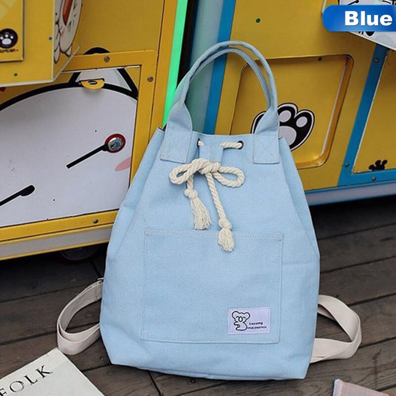 Sacs à dos en toile Sac à dos de voyage pour Femme Mochila Sac à bandoulière d'école Sac A Femme: D