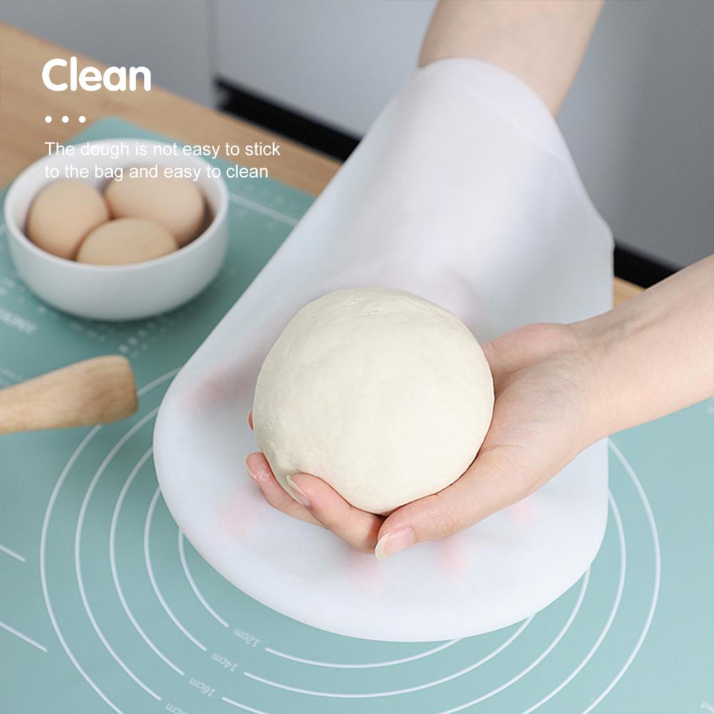 Kneading Dough Bag Food Grade Non-stick Silicone Flour Mixing Bag Baking Tool for Bread Pastry Pizza Kitchen Baking Tools