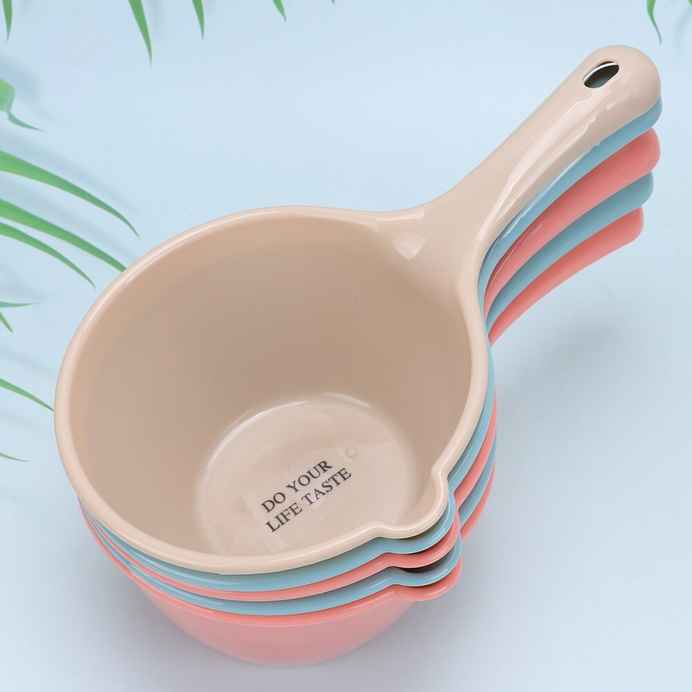 5 pièces petite louche d'eau épaisse longue poignée bain Bailer eau Scoop Dipper bébé bain douche casquettes tasse cuillères pour la cuisine: Default Title