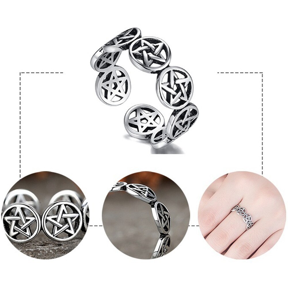 NEHZY-bague en argent sterling 925 pour femmes, bijoux rétro, simple, ajustable, étoile creuse, original, à la , offre spéciale
