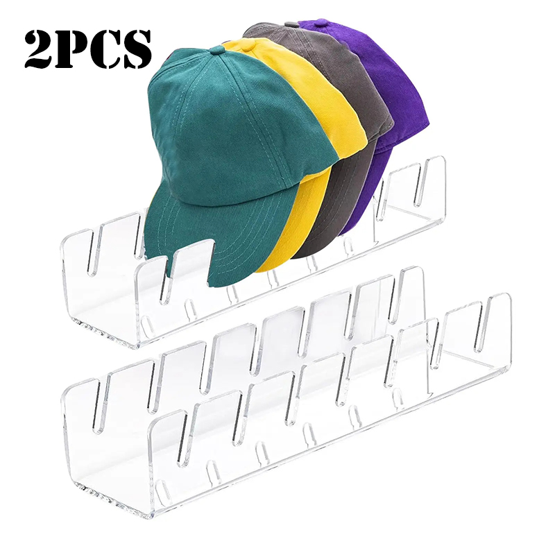 Acryl Cap Opbergrek Met Slots Baseball Cap Display Stand Cap Opslagcontainer Huishoudelijke Opslag Organisatie Voor Slaapkamer