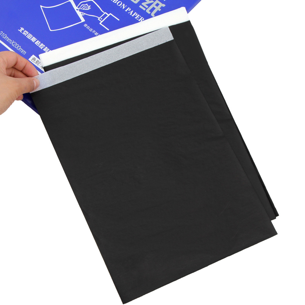 100 Sheets A4 Size Single-side Reusable Carbon Transfer Tracing Paper for Home Office School Supplies Copy Paper Accessory
