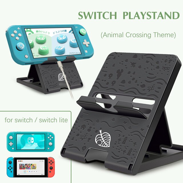 Nintend Switch Adjustable Foldable ABS Compact Bracket Play stand Holder For Nintend Switch Lite Chassis Bracket Cradle Support: White