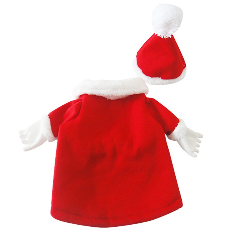 SUPREPET Fleece Warm Christmas Suit for Small Dogs Winter Skin Friendly Pet Clothes Exquisite Belt Puppy Costume