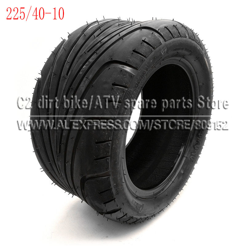 225/40-10 Scooter Tyre – Tubeless 6PR – Front Or Rear Universal Fit – Black