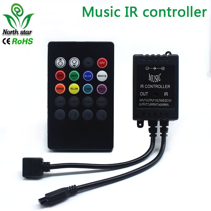 44 schlüssel 24 Tasten 20 Schlüssel Musik LED RGB Controller DC12V IR Fernbedienung für SMD 3528 5050 RGB LED streifen Lichter