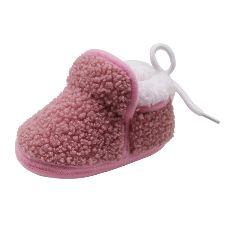 Outono inverno bebê infantil botas de pele recém-nascidos meninos meninas berço sapatos macio quente do bebê primeiros caminhantes para 0-18 mês: P / 13-18 meses