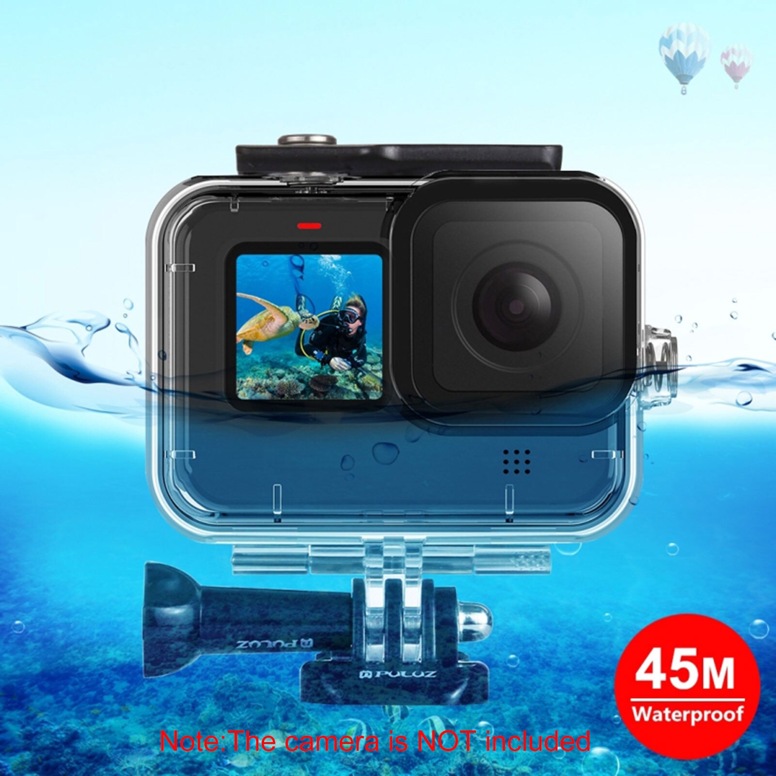 Puluz Camera Duiken Behuizing Waterdichte Behuizing Onderwater 45 Meter Vervanging Voor Gopro HERO9 Camera 'S