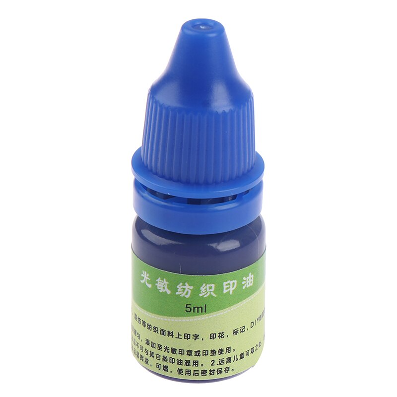 Tinta textil impermeable para estudiantes y niños, sello de nombre, impresión en ropa, lavado, 1 unidad, 5ml: BL