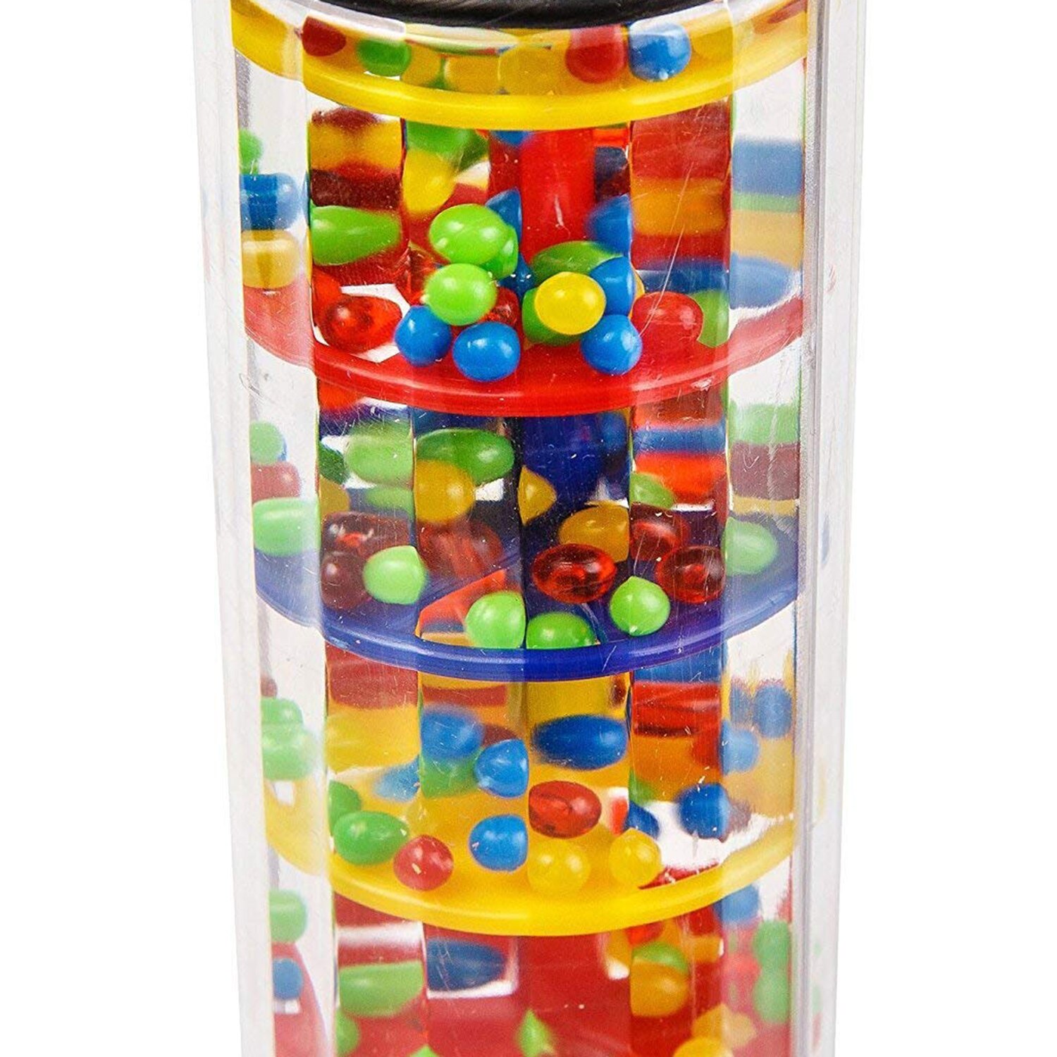 Grote Rainstick Rammelaar Speelgoed 15.75 Inch-Lange Kleur Noise Stick Regenboog Korrels Binnen