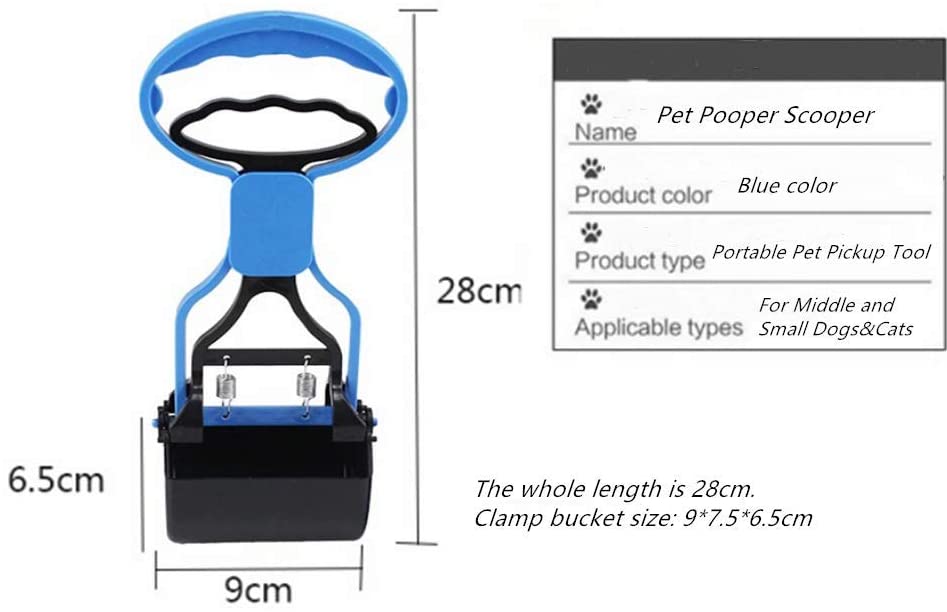 Pet Dog Poop Scooper Dispenser Travel Pooper Scooper Poop Scoop Clean Animal Waste Picker Cleaning Tools Pet Products