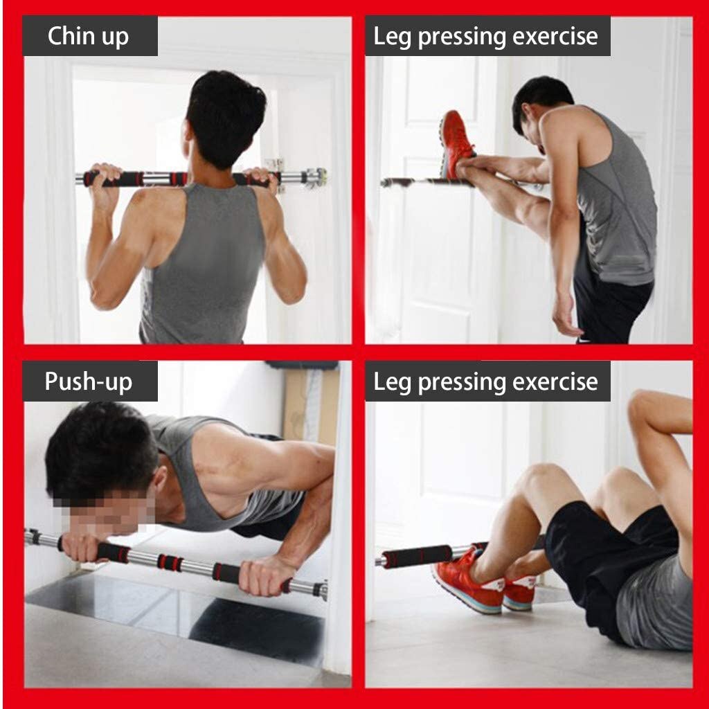 Door Horizontal Bars Steel Home Gym Workout Chin push Up Pull Up Training Bar Sport Fitness Sit-ups Equipments Heavyg3