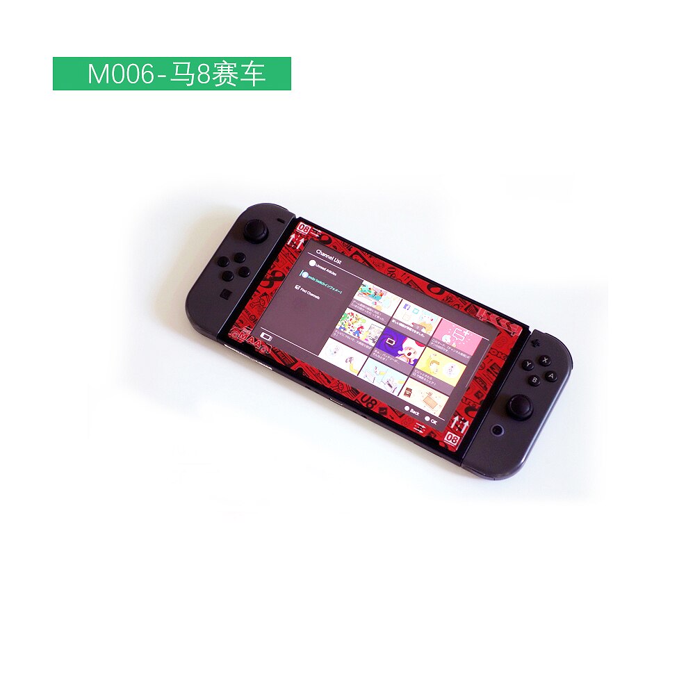 Przełącznik do nintendo Screen Protector 0.2mm szkło hartowane z kolorowa ramka do ekranu konsoli NS Swit akcesoria ochronne: Dark blue