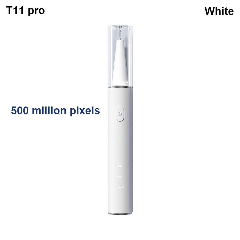 SUNUO Visual Electric Ultrasonic Teeth Cleaner 200W Endoscope Tooth Dental Scaler Rechargeable Tartar Calculus Plaque Remover: T11 pro white
