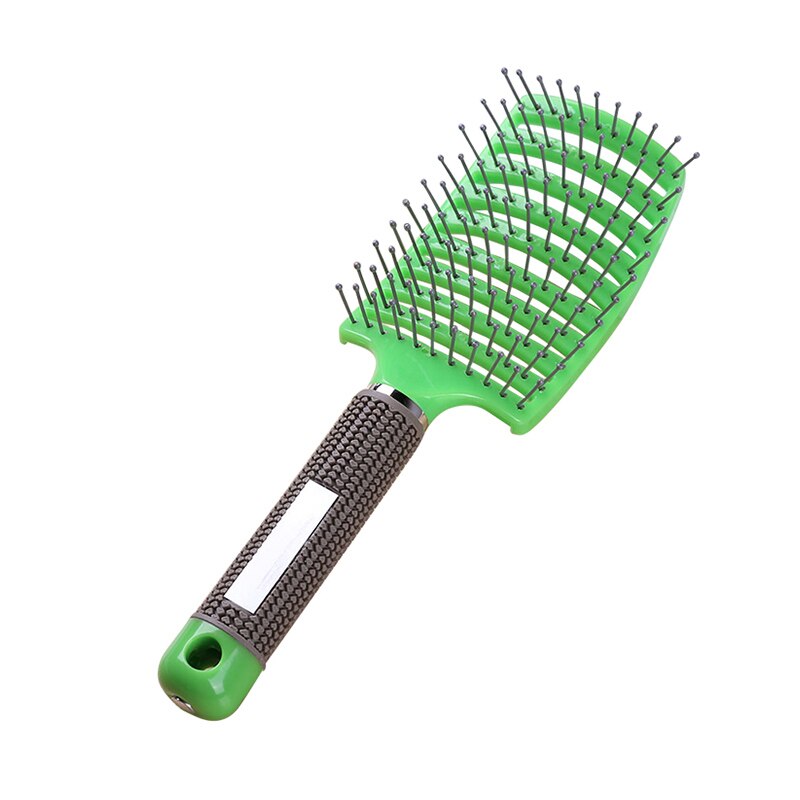 Hiusten päänahan hierontakampa hiusharja naisille märkä kihara selvittävä hiusharja salonkikampauksen muotoilutyökalu haarkam peigne: 6 no hiukset