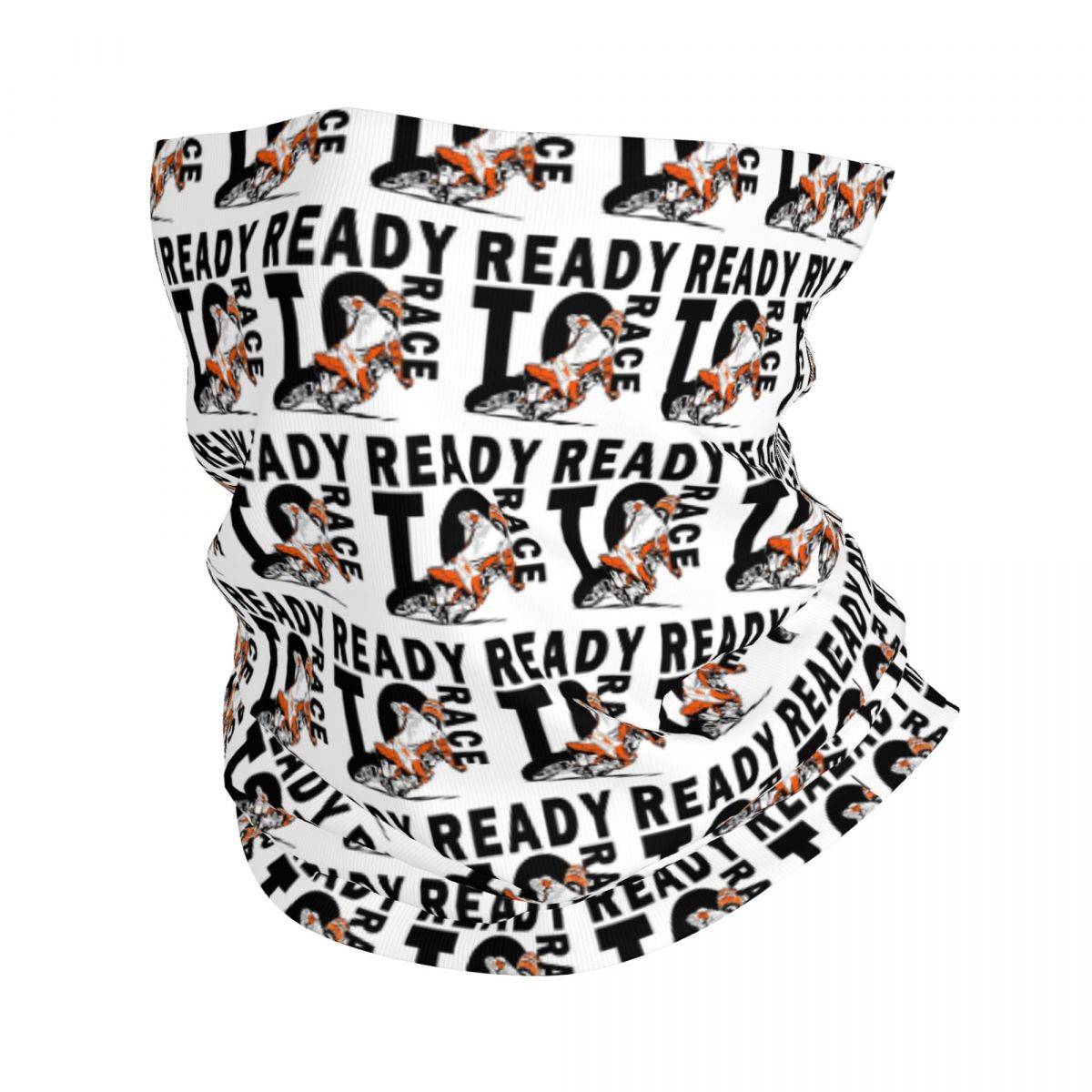 Aangepaste Ready To Race Oostenrijkse motorfiets nekbeschermer dames heren winddichte winterbandana sjaal voor fietsen: Champagne